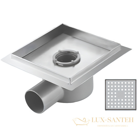 душевой трап rgw shower drain 21211115-05 с решеткой sdr-11 k, хром