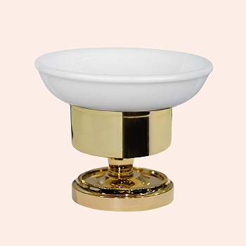 tw bristol, twbr160oro,160, настольная мыльница, керамическая (белый), цвет золото
