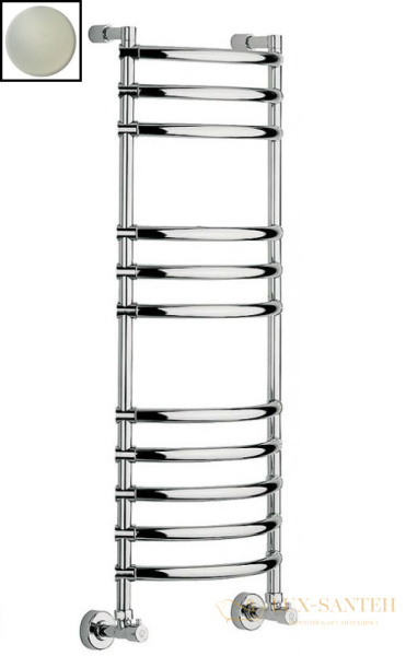 полотенцесушитель margaroli luna 434-11 4343711bnn 36 x 107.6 см водяной, никель