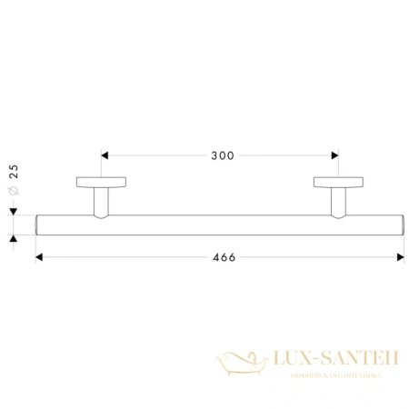 поручень hansgrohe logis 40513000