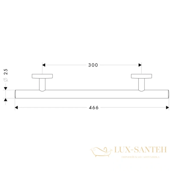 поручень hansgrohe logis 40513000