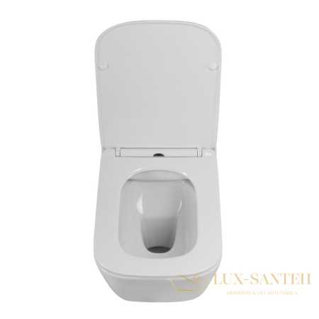 унитаз подвесной belbagno due 2.0 bb7107chr/sc безободковый, с сиденьем микролифт, белый глянцевый