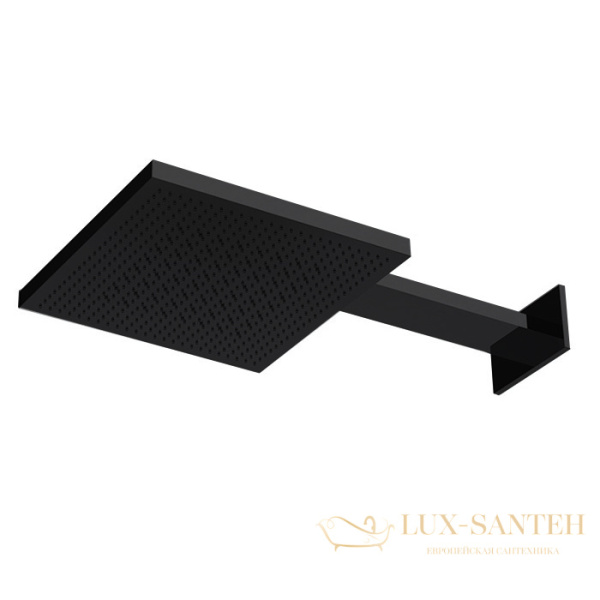 верхний душ 300х300 мм almar velvet e044277.mb, 2 режима, черный матовый
