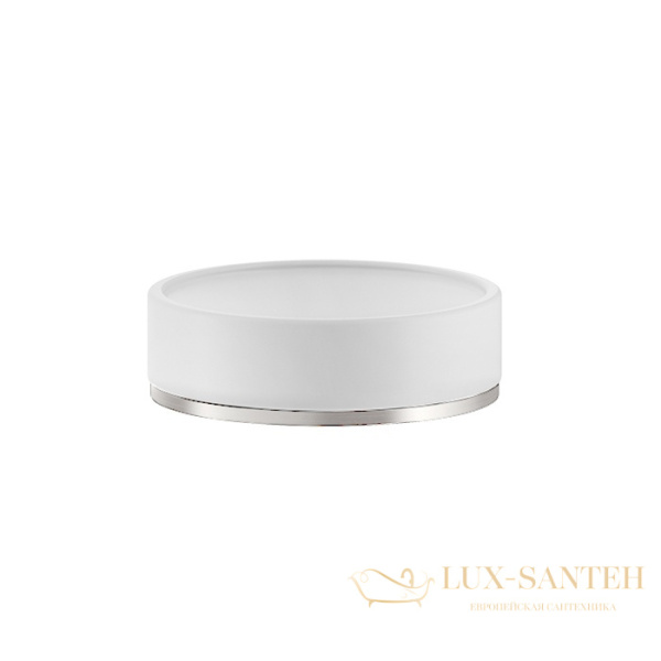 мыльница gessi inciso 58525.031 настольная, хром/белый