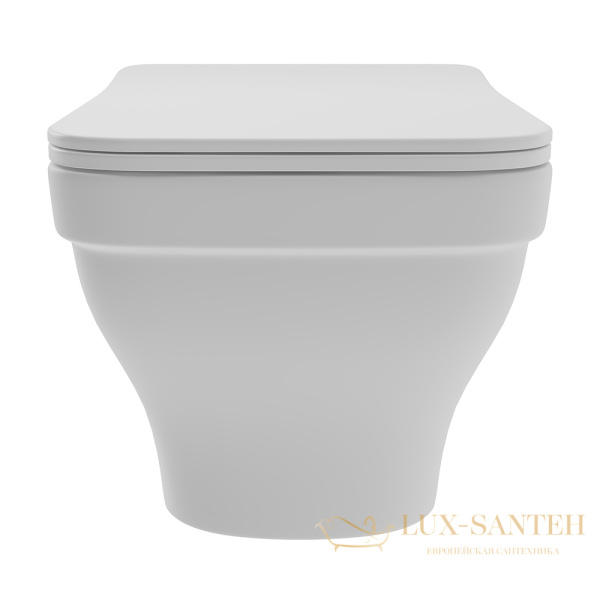 унитаз подвесной безободковый, aqueduto esteta, est0120, 520*370 мм, быстросъемное сиденье с микролифтом, белый матовый