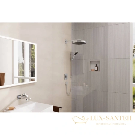 держатель верхнего душа hansgrohe square 38,9 см хром 27694000