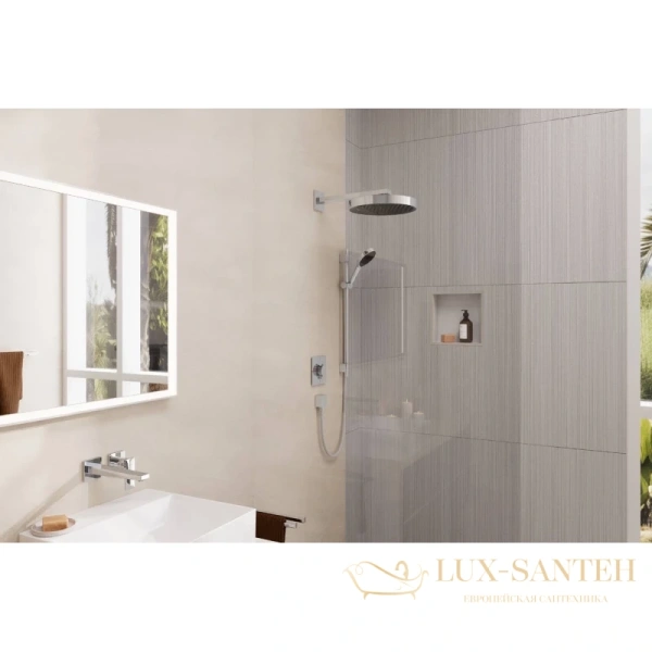 держатель верхнего душа hansgrohe square 38,9 см хром 27694000