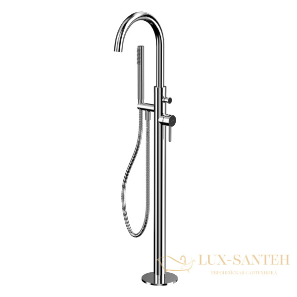 смеситель для ванны отдельностоящий whitecross y y1233cr, хром