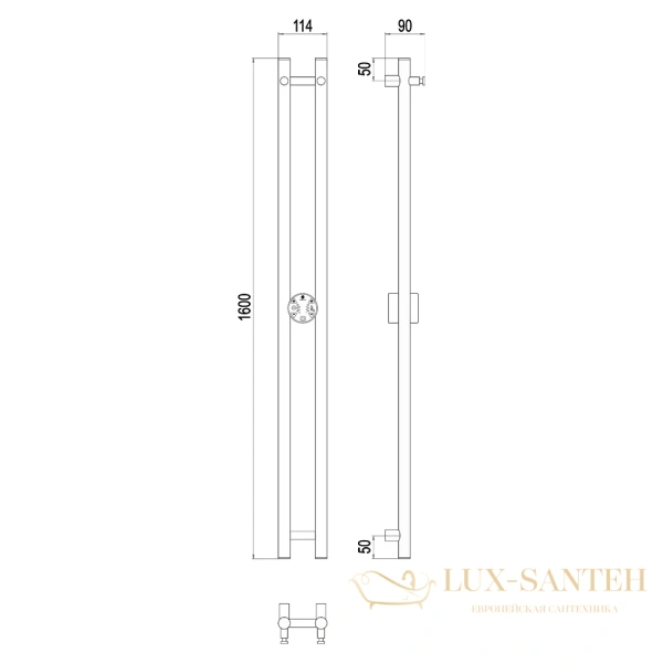 полотенцесушитель электрический terminus duo круг 4670078528308 1600
