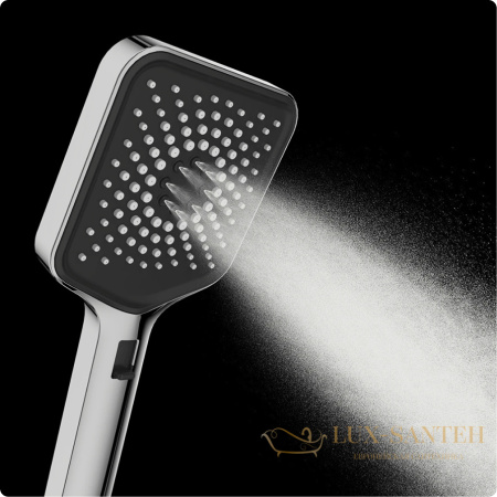 ручной душ aquame aqm8502cr, 3 режима, 120 мм, хром