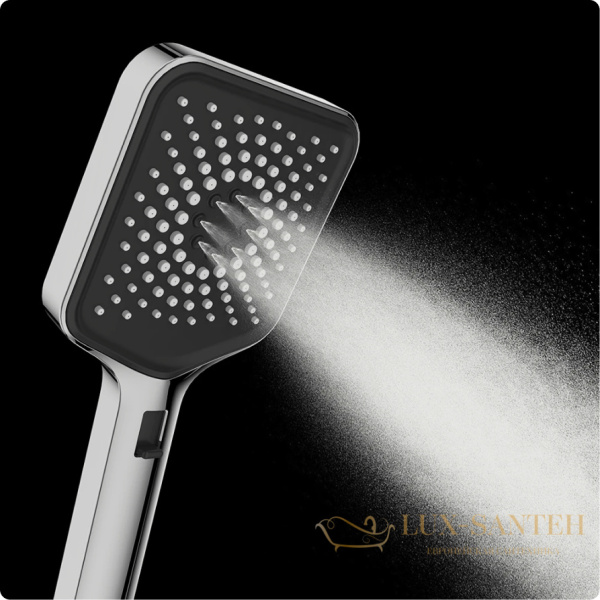 ручной душ aquame aqm8502cr, 3 режима, 120 мм, хром