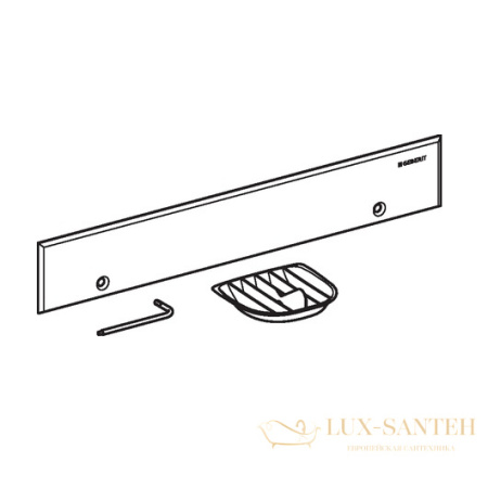 декоративный элемент для внутристенного трапа geberit 154.337.fw.1, полированная нержавеющая сталь