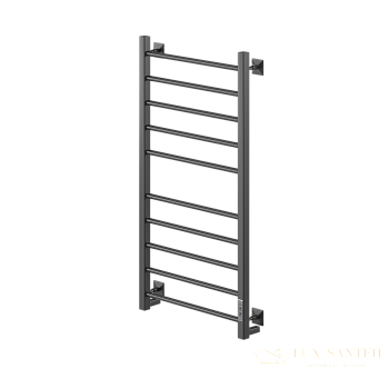 полотенцесушитель электрический кабельный ника step-3 100/50 ral9005 черный матовый u