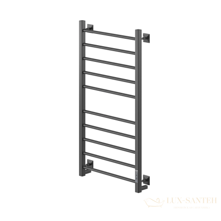 полотенцесушитель электрический кабельный ника step-3 100/50 ral9005 черный матовый u