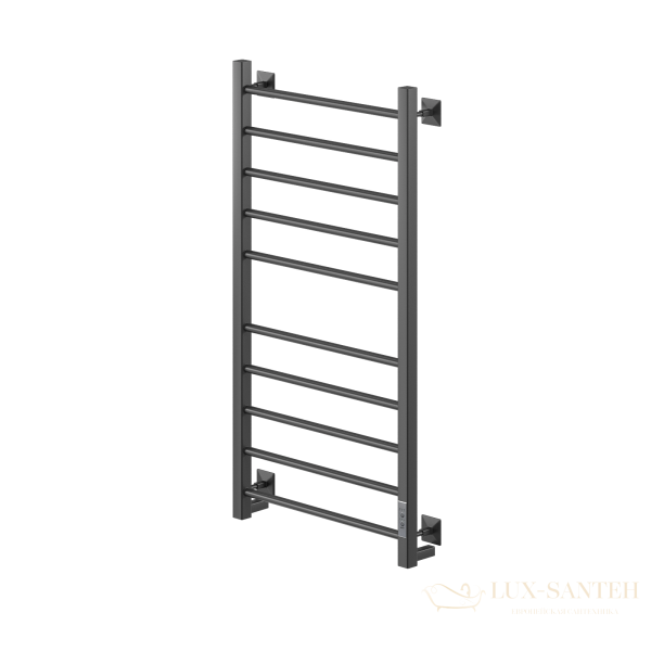 полотенцесушитель электрический кабельный ника step-3 100/50 ral9005 черный матовый u