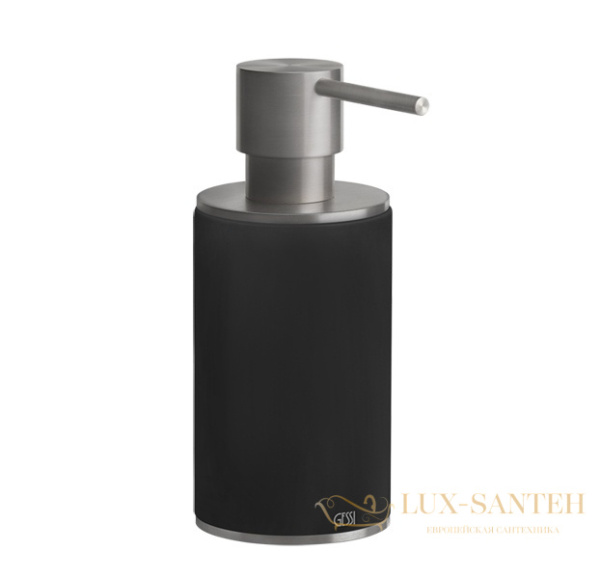 дозатор gessi 316 accessories 54738.239 настольный, steel brushed/черный