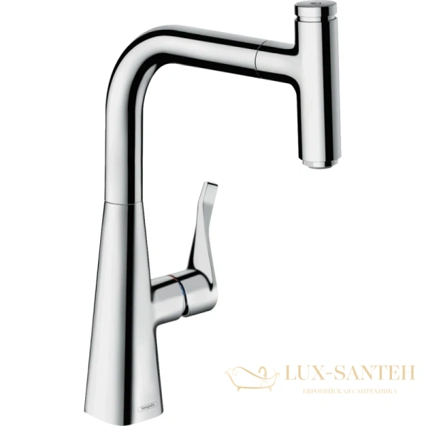 смеситель для кухни hansgrohe metris select m71 73802000 хром