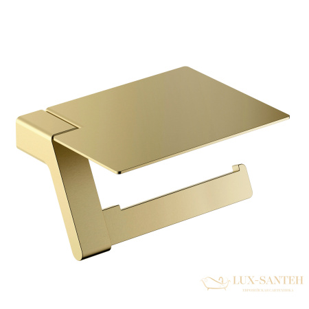 бумагодержатель с полкой для телефона timo selene 17043/17, золото матовое