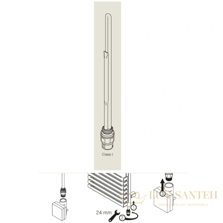 комплект блок управления ktx 3 ms хром (под скрытую проводку)