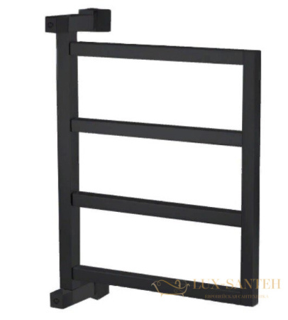 полотенцесушитель водяной, 65,5х49,5 margaroli brezza 700, 7004704no, матовый черный