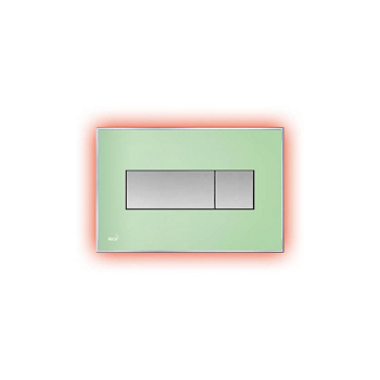 alcaplast кнопка управления с цветной пластиной, светящаяся кнопка зеленая, свет красный m1472-aez113