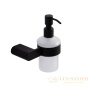 дозатор для жидкого мыла cezares stylus-sois-v-nop, 200 мл, черный матовый
