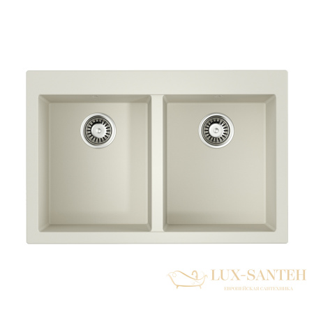 кухонная мойка omoikiri bosen 80-2-wh tetogranit х белый, 4993839