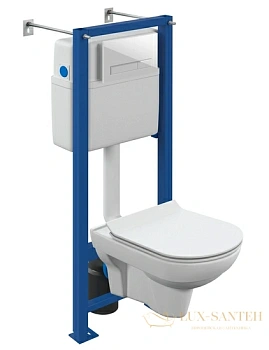 комплект cersanit city co dpl eo slim + vector + blick пластик белый, 64276, цвет белый