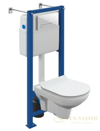 комплект cersanit city co dpl eo slim + vector + blick пластик белый, 64276, цвет белый