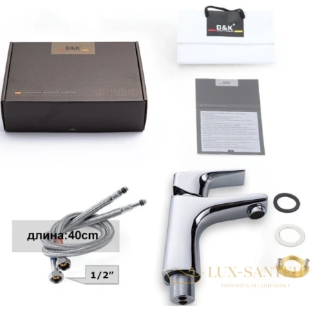 смеситель для раковины d&k rhein.hertz da1292101, хром