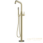 смеситель напольный для ванны bossini teo z00751.043, в комплекте со встроенной частью, золото сатинированное
