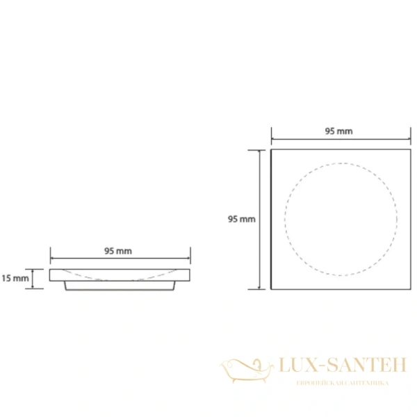 мыльница bemeta gamma 145608310, черный