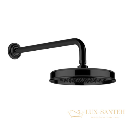верхний душ gessi venti20 65148.299 ø 200 мм, black xl
