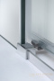 душевой уголок cezares duet soft-m duet soft-m-ah-1-150/80-c-cr 150x80 профиль хром, стекло прозрачное