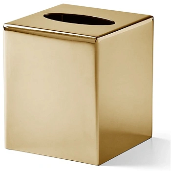 контейнер для бумажных салфеток 3sc metal tonda met71agd, золотой