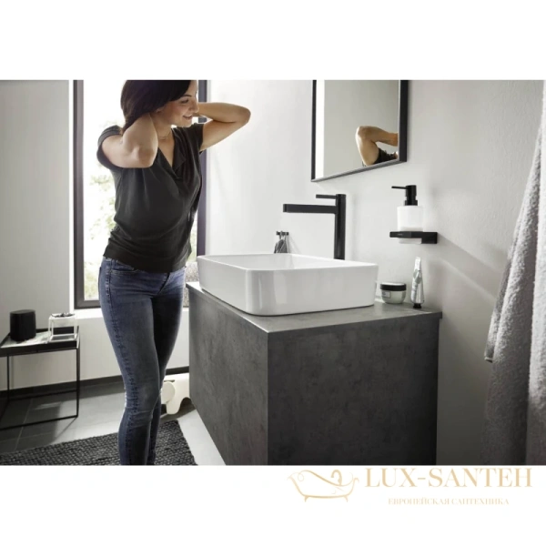 смеситель для раковины hansgrohe finoris 260 76070670, матовый черный