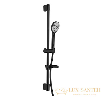 душевой гарнитур fima carlo frattin sliding rail f2679ns, черный матовый