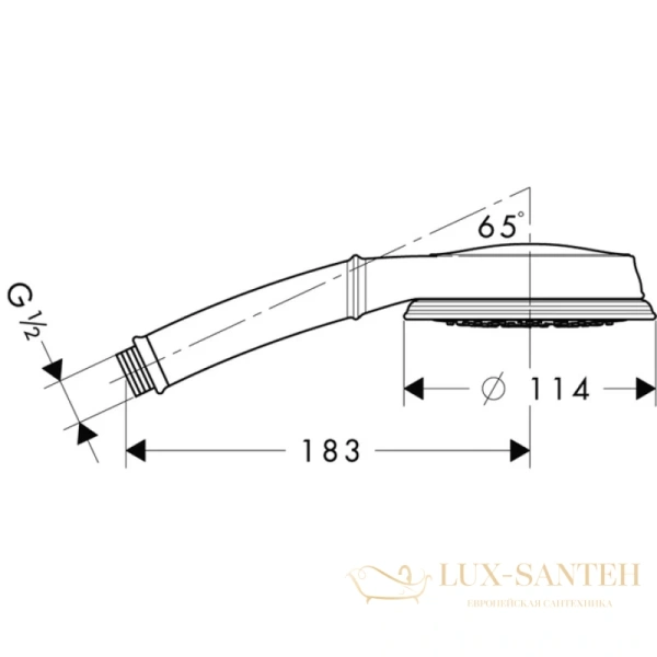 ручной душ multi hansgrohe croma 100 classic 28539000 хром