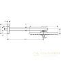 верхний душ hansgrohe raindance e air 1jet 300 с держателем 390мм. 26238000