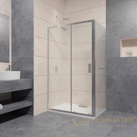 душевой уголок rgw passage 350876158-11 pa-76-1 150x80, профиль хром, стекло прозрачное