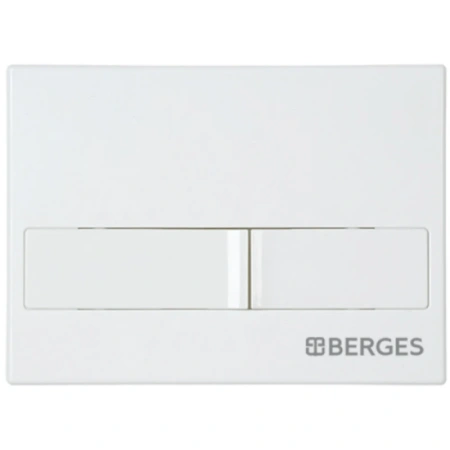 кнопка berges line 040011 для инсталляции novum l1, белый глянец