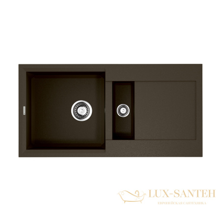 кухонная мойка omoikiri sakaime 86-2-dc tetogranit х темный шоколад, 4993201
