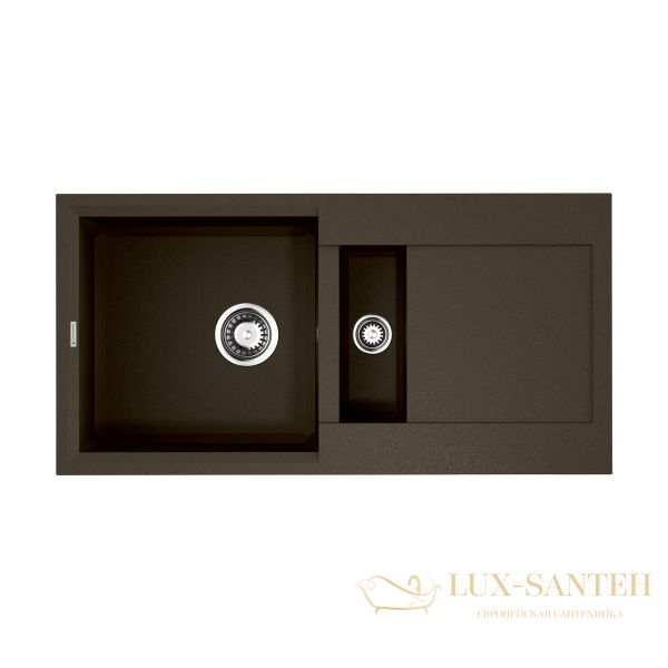 кухонная мойка omoikiri sakaime 86-2-dc tetogranit х темный шоколад, 4993201