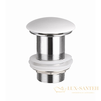 донный клапан ceramica nova cn2000mw, белый матовый