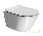 Подвесной унитаз GSI Kube X 941611 безободковый, белый глянцевый