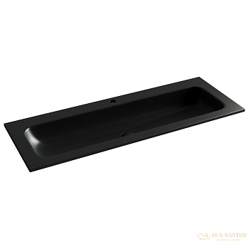 раковина встраиваемая сверху ceramica nova grace cn7017mb, с 1 отверстием под смеситель, 1210*457*137мм, черный матовый