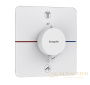 термостат для душа встраиваемый hansgrohe showerselect comfort q, 15583700, на 2 выхода, белый матовый