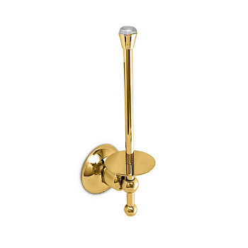 nicolazzi cristallo di rocca, 1497go09c, держатель для запасного рулона туалетной бумаги, подвесной, цвет золото