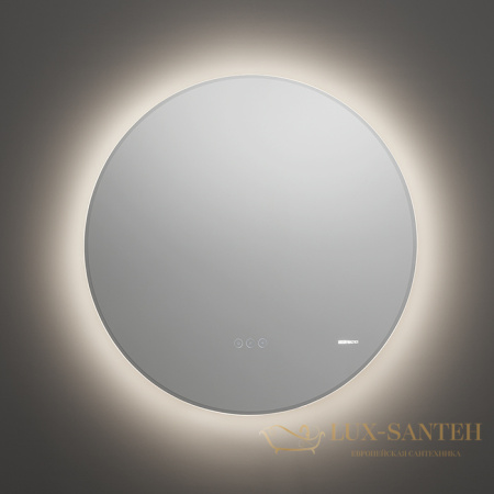 зеркало, decor walther, reflect 90 led, 0124900, с подсветкой и функцией антизапотевания, сенсорное