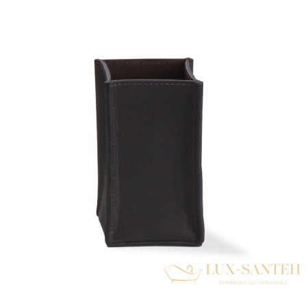 контейнер настольный decor walther, nappa koe, 0938290, натуральная кожа, черно-коричневый